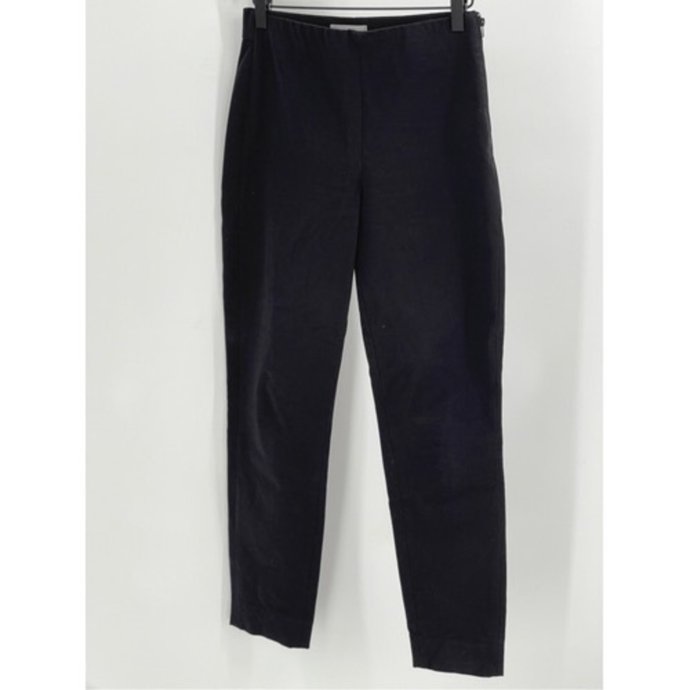 Everlane Pants Ponte Ankle Women's Size 4 Black Side Zip Stretch Waist - Picture 1 of 12